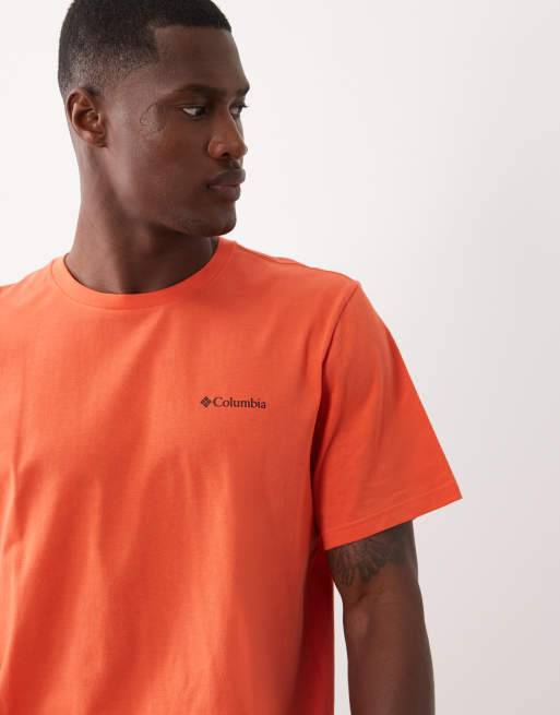 Columbia CSC box logo back t-shirt in red, 5 of 5