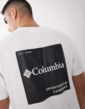 Columbia CSC box logo back t-shirt in white