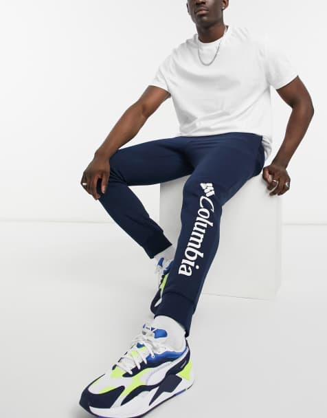 Columbia – CSC – Fleece-Jogginghose in Marineblau mit Logo - view 1