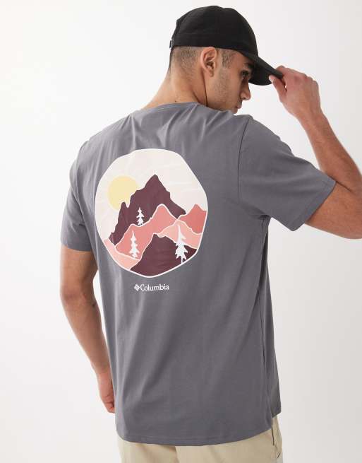 Columbia – CSC – Grå t-shirt med landskapstryck baktill, 5 av 5