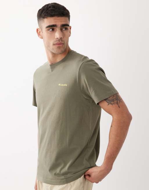 Columbia – CSC – Grön t-shirt med landskapstryck baktill, 5 av 5