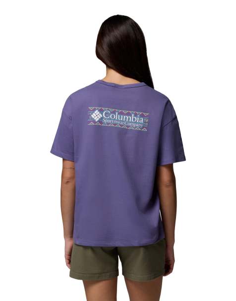 Columbia Csc heavyweight graphic tee in purple - view 1