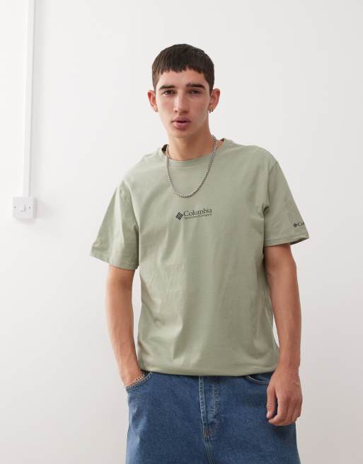 Columbia - CSC - kaifarvet t-shirt med basic logo, 2 af 4