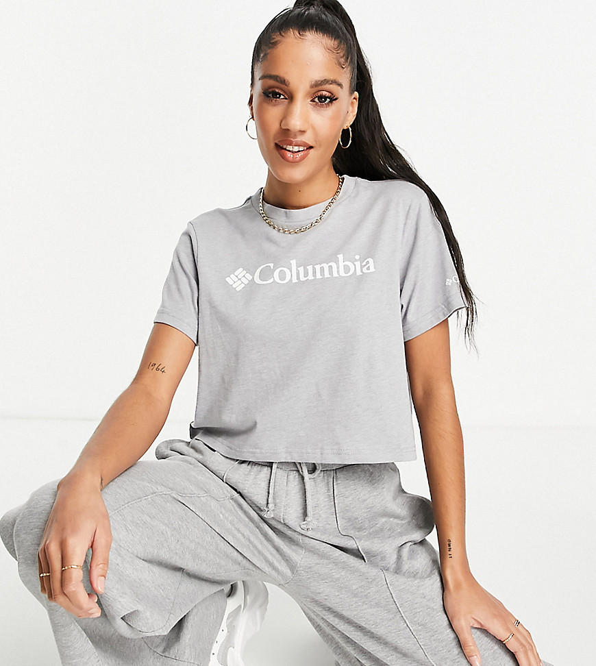 Columbia – CSC – Kort ljusgrå melerad t-shirt, endast hos ASOS