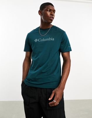 Columbia CSC large logo t-shirt in dark teal - ASOS Price Checker