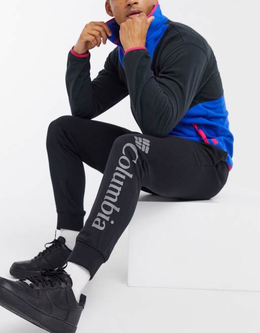 Columbia CSC Logo fleece joggers in black