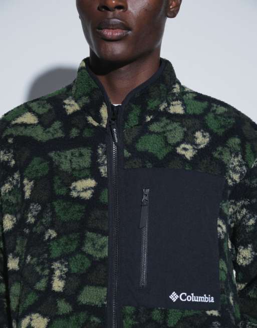 Columbia CSC MTN printed fleece in green camo, 2 of 5