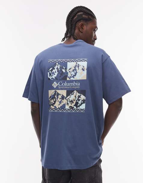 Columbia – CSC – Niebieski gruby T-shirt - view 1