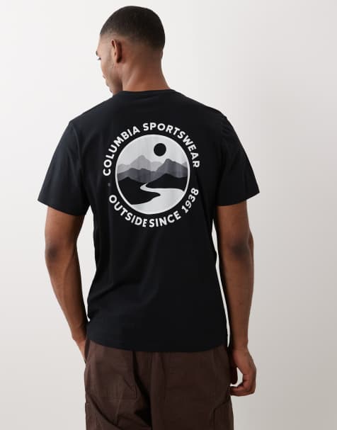Columbia CSC Outdoor back graphic t-shirt in black - view 1