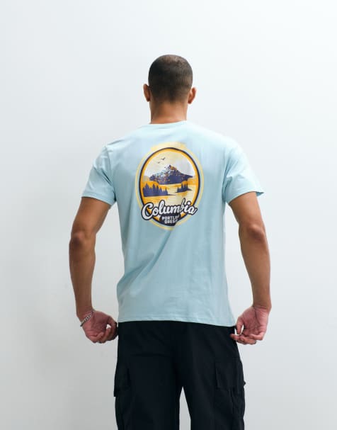 Columbia CSC Outdoor back graphic t-shirt in marine light - view 1