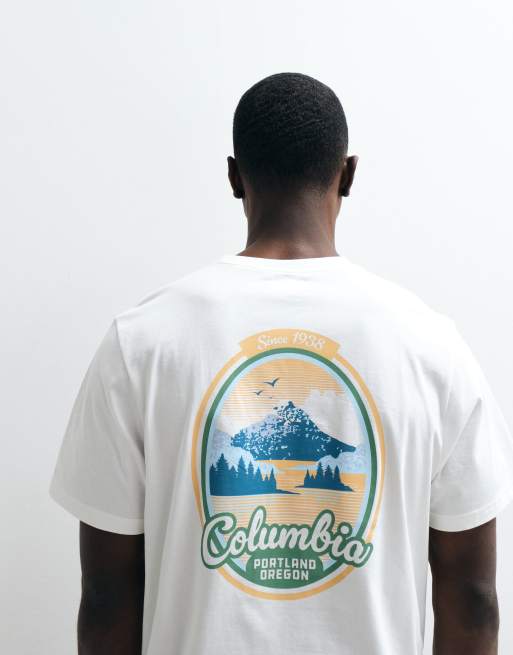 Columbia CSC Outdoor back graphic t-shirt in sea salt, 5 of 5