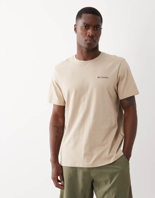 Columbia – CSC Outdoor – Beige t-shirt med tryck baktill, 2 av 5
