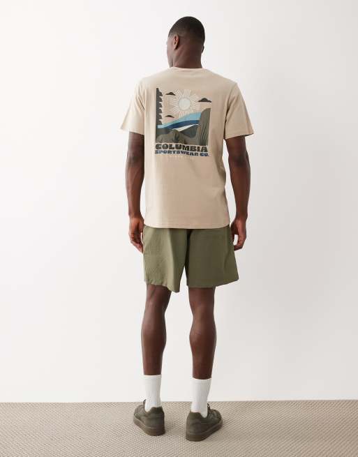 Columbia – CSC Outdoor – Beige t-shirt med tryck baktill, 3 av 5