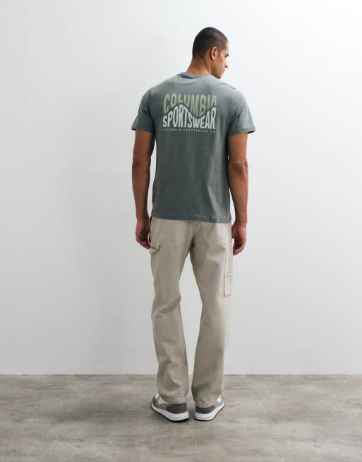Columbia - CSC Outdoor - T-shirt à imprimé graphique et pics ondulés - Vert, 2 de 5