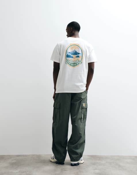 Columbia - CSC Outdoor - T-shirt met grafische print op de achterkant in zeezout wit - view 1