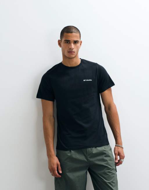 Columbia - CSC Outdoor - T-shirt nera con grafica sul retro, 3 di 5