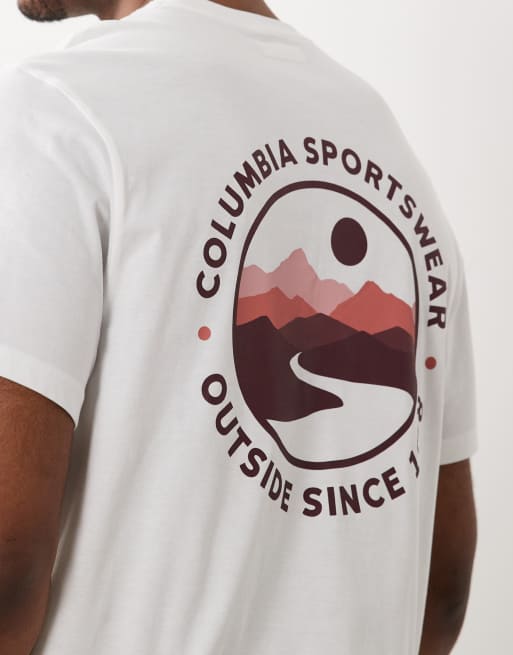 Columbia – CSC Outdoor – Vit t-shirt med tryck baktill, 5 av 5
