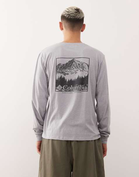 Columbia – CSC Seasonal – Grå t-shirt med långa ärmar och logga - view 1