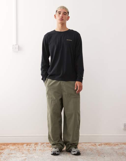 Columbia – CSC Seasonal – Langärmliges Shirt in Schwarz mit Logo, 2 von 5