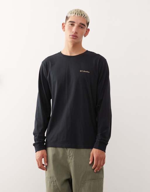 Columbia – CSC Seasonal – Langärmliges Shirt in Schwarz mit Logo, 3 von 5