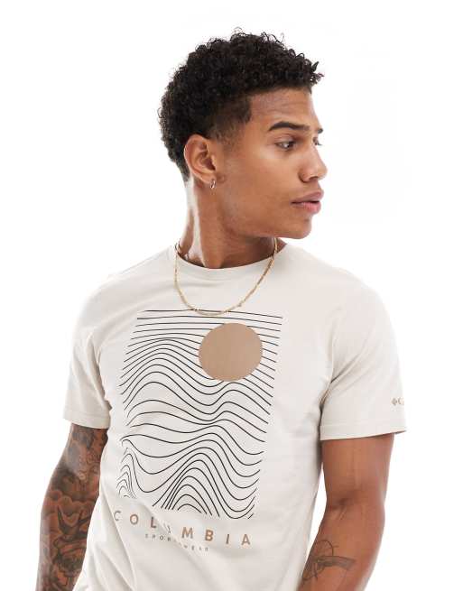 Columbia - CSC seasonal - T-shirt met logo in bruin