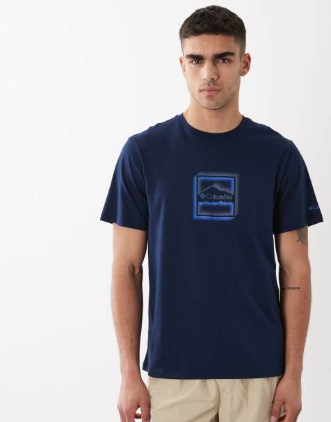 Columbia - CSC - T-shirt à imprimé graphique - Bleu marine - view 1