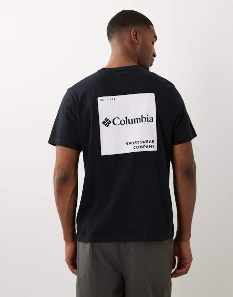 Columbia – CSC – T-Shirt in Schwarz mit Kasten-Logo auf dem Rücken - view 1