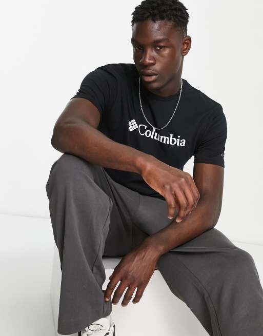 Columbia - CSC - T-shirt met groot logo in zwart, 3 van 4