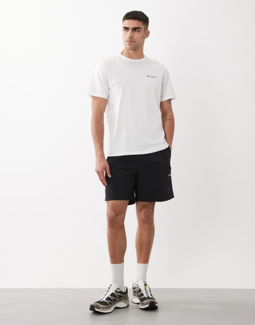 Columbia - CSC - T-shirt met omkaderd logo op de achterkant in wit, 2 van 5
