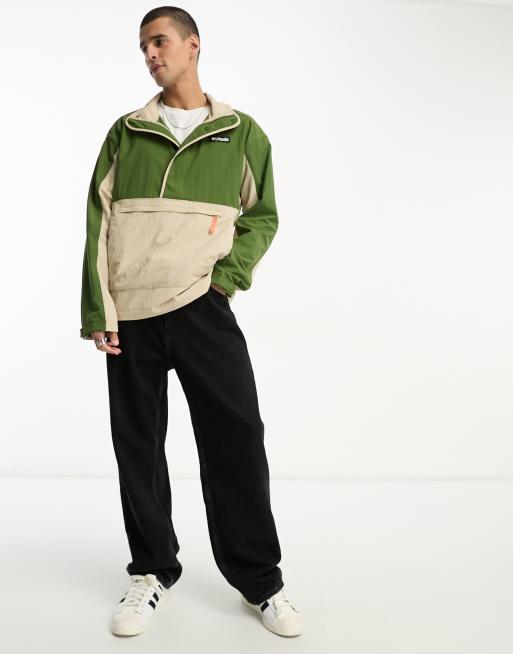 Columbia deschutes valley wind shell jacket in green | ASOS