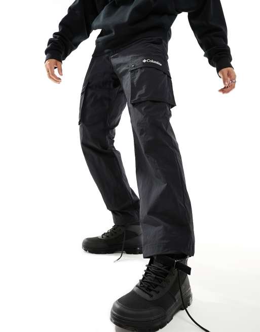 Columbia - Doverwood II - Pantaloni cargo neri stropicciati