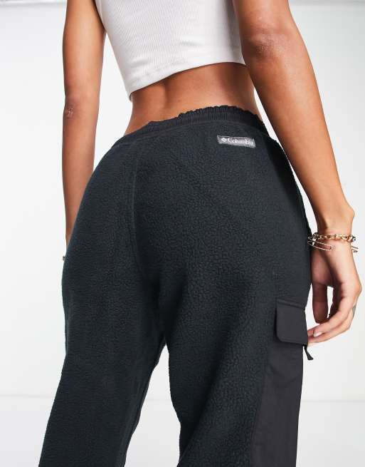 Columbia – Echo Hills – Svarta joggers i fårskinnsimitation, 4 av 4