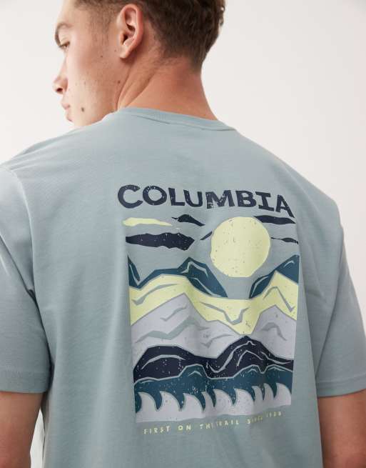 Columbia Explorers Canyon Back t-shirt in blue, 5 of 5