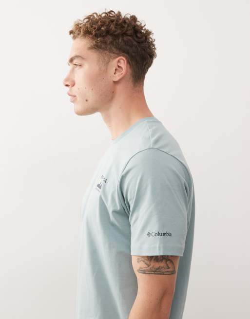 Columbia – Explorers Canyon – Blå t-shirt med tryck baktill, 4 av 5