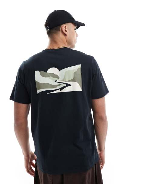 Columbia - Explorers Canyon - T-shirt a maniche corte nera con grafica sul retro - view 1