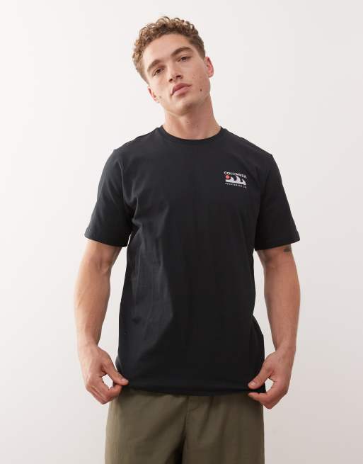 Columbia – Explorers Canyon – T-Shirt in Schwarz mit Rückenprint, 3 von 5