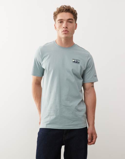 Columbia - Explorers Canyon - T-shirt met print op de achterkant in blauw, 3 van 5