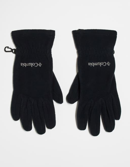 Columbia Fast Trek fleece gloves in black ASOS