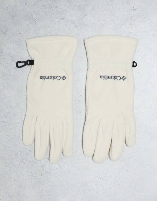 Cream fleece hot sale gloves