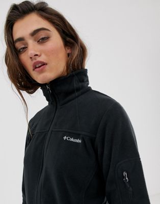 Columbia Fast Trek II fleece jacket in black | ASOS