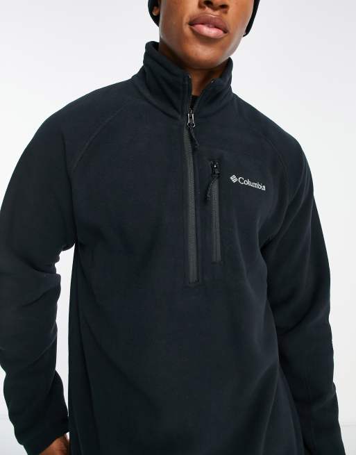 Columbia – Fast Trek II – Tech-Fleecejacke in Schwarz mit kurzem 1/2-Reißverschluss, 4 von 4