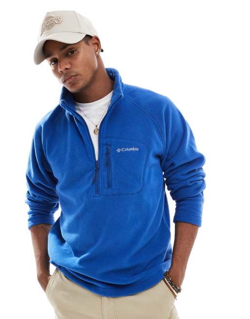 Columbia Fast Trek III half zip fleece in blue