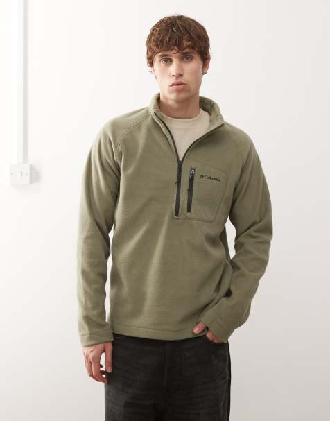 Columbia - Fast Trek III - Pile verde con zip corta - view 1