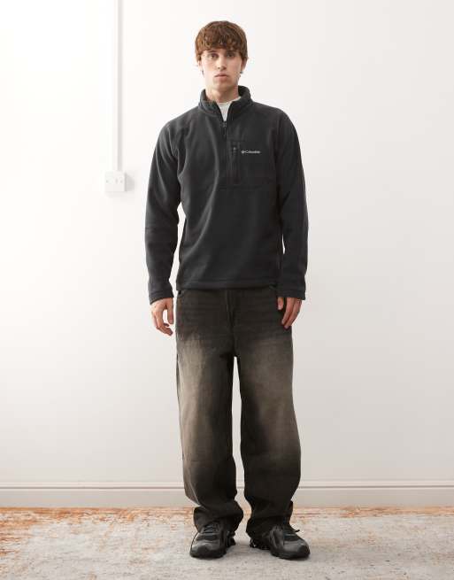 Columbia - Fast Trek III - Sort fleece med halv lynlås, 2 af 5