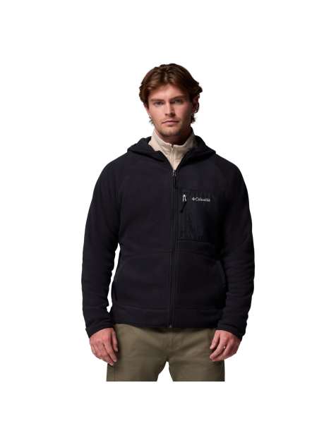 Columbia Fast trek overlay hooded full zip in black - view 1