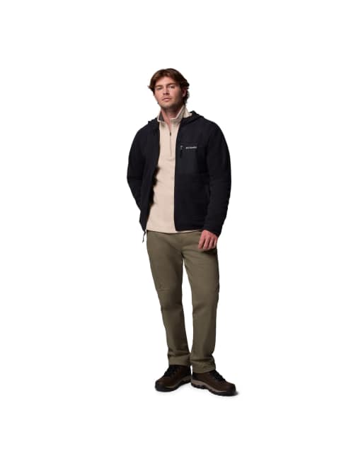 Columbia Fast trek overlay hooded full zip in black, 4 of 4