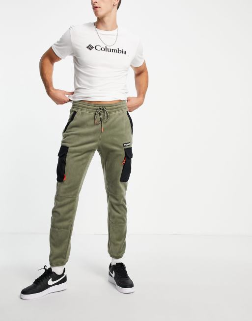 Columbia Field ROC Backbowl fleece joggers in green