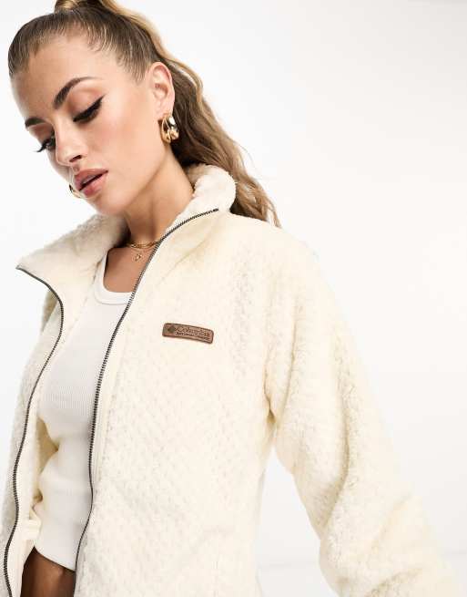 Columbia Lodge Sherpa Pullover Fleece In Cream-white from ASOS on 21 Buttons