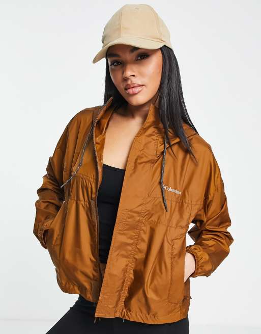 Columbia - Flash Challenger - Cropped vindjakke i brun - Kun hos ASOS 