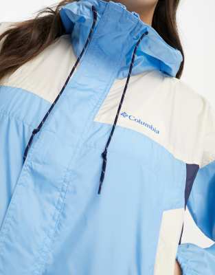 Columbia Flash Challenger cropped windbreaker in blue